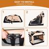Portable Lightweight 3 Door Soft Dog Crates Kennel Soft Sided Folding Travel Pet Car Carrier with Straps Mat for Dogs Cats