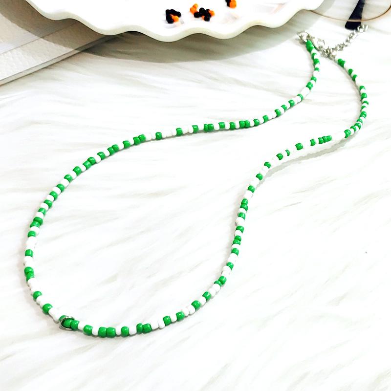 50cm Colorful Bohemian Seed Bead Choker Necklace – Perfect for Halloween & Christmas