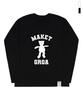 GRAVER [Unisex] Maket Bear Long Sleeve T-Shirt_2 Colors