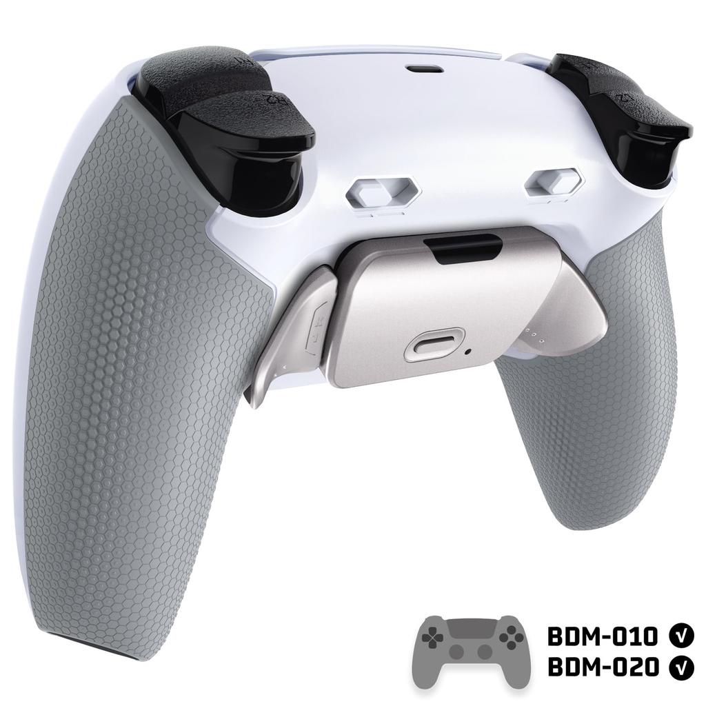 eXtremeRate RISE Plus MAX RMB Back Paddle Kit for PS5 Controller with Clicky Trigger Stops Rubber Remappable Real Metal Back Button Kit for PS5