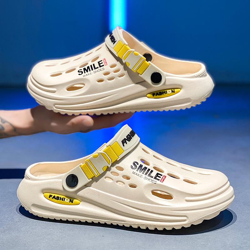 Fashion Summer Men Sandals Outside Beach Shoes Fashion EVA Men Slippers with Arch Support Waterproof Garden Shoes for Men Clogs