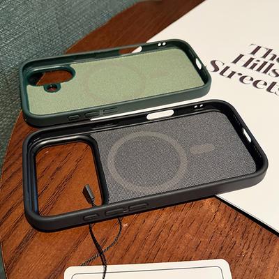 Offizielle Tech Woven Stoffhülle für iPhone 17 16 15 14 13 Pro Max Für MagSafe Ladefunktion Magnetisch Weich Fest Stoßfest Abdeckung