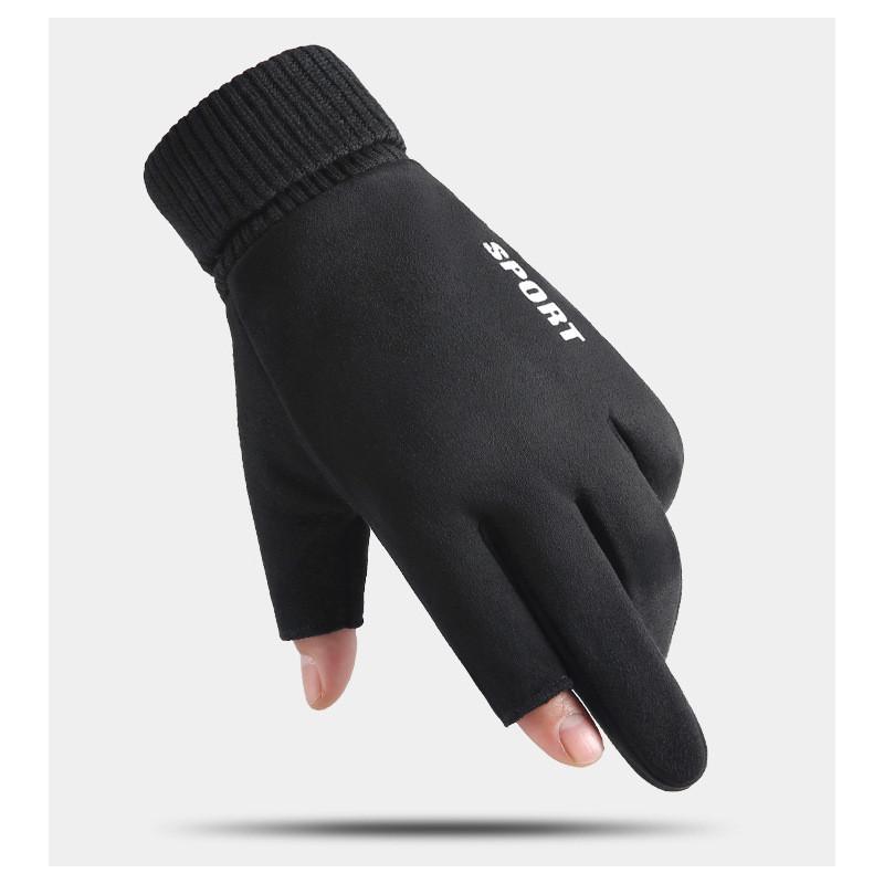 Winter Men Women Warm Leather Touchscreen Gloves For Cycling Driving Delivery