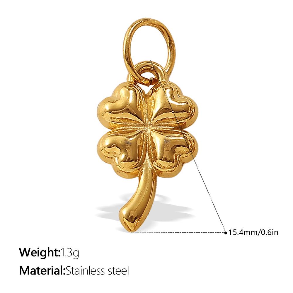 European and American creative gold mini DIY butterfly love pendant collection stainless steel plated 18K gold compact accessories