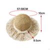 Straw Hats Bohemian Lace Brim Hat for Outdoor Gatherings