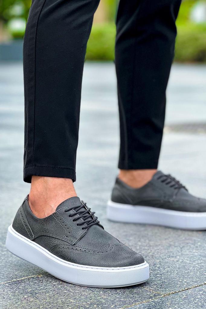 Chekich H New Collection CH149 Changer Over Herrenschuh Weiß Schwarz Braun Tan