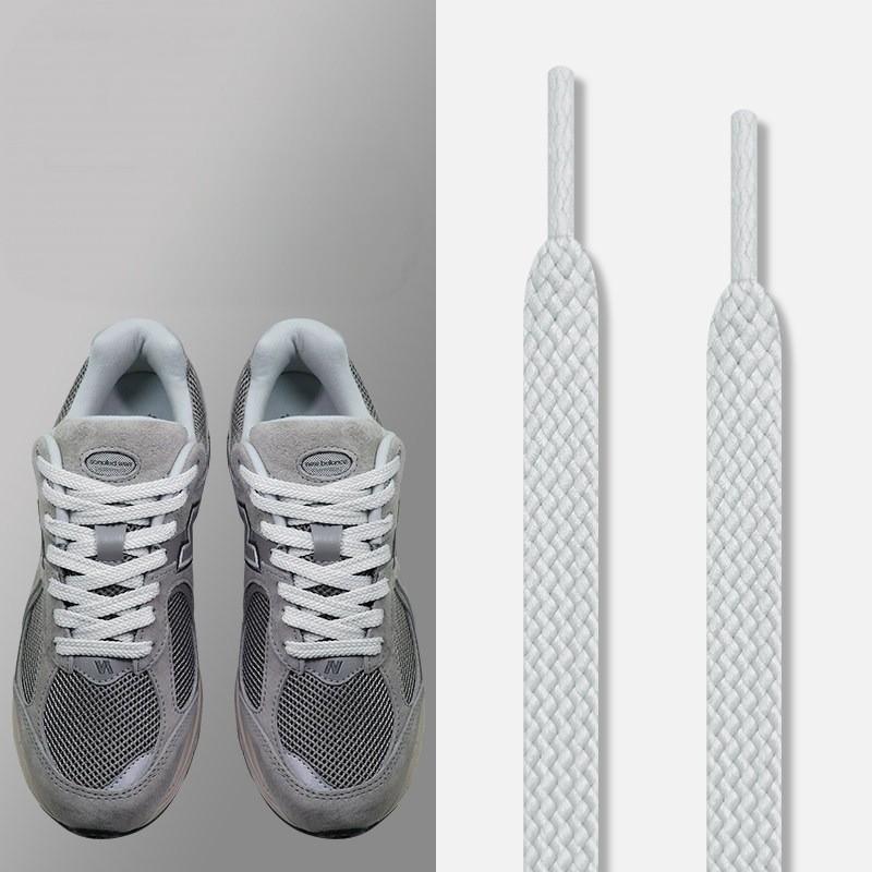 NEW Flat Shoelaces Classic Shoe Laces Off Sneaker Solid Neutral Color Replacement Shoe Strings Suitable for Sneakers Dad Shoes