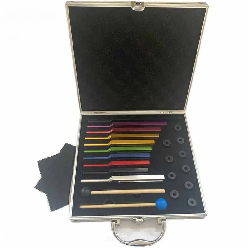 10 Sets Tuning Fork Colorful Tuning Fork Percussion Instrument Musical Body Sound Healing Relax