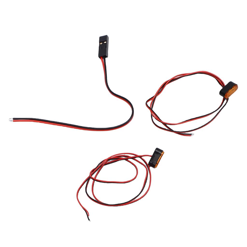 LED Toy Car Lights Remote Control Car Light Strip LED Marker Lights with Heat Shrink Tubing for RC Cars Orange