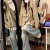 Korean Cute Bunny Ear Knit Hooded Cardigan - Women's Autumn/Winter Thick Loose Fit Fashionable Coat