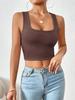 European & American Style Slim Square Neck Vest - TikTok Hot Seller