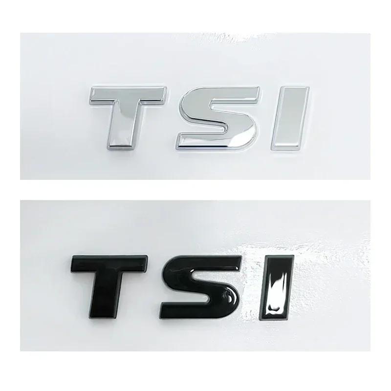 swpzb8 3D ABS TSI Letters Logo Car Emblem Rear Trunk Badge Sticker For VW Golf Passat Jetta Touareg Scirocco Beetle Vento Sagitar