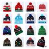 Unique Patterned Christmas Beanie Hat With Bright Led Lights For Winter Cheer