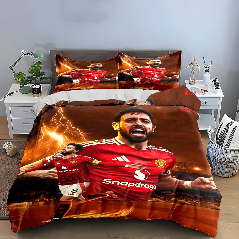 Soccer Star Design Bedding Set Bedding set (1 duvet cover, 2 pillowcases, duvet not included)