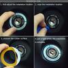Fashion Circle Alloy  Auto Stickers Luminous  Car Ignition Switch Cover