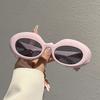 New Oval Sunglasses, Hip-Hop Street Style, Retro Fashion, Trendy Ins Versatile Sunglasses