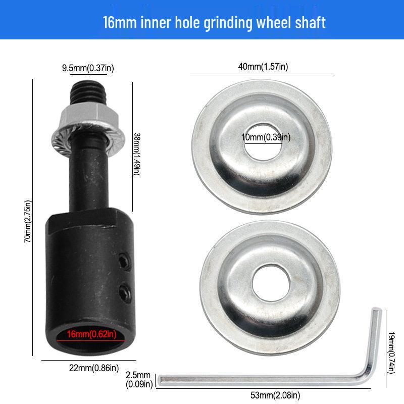 Motor Accessories: Grinding Wheel Connecting Shaft, 5-16mm Inner Hole, Compatible with Bench Grinder, Polishing & Grinding Rod.
