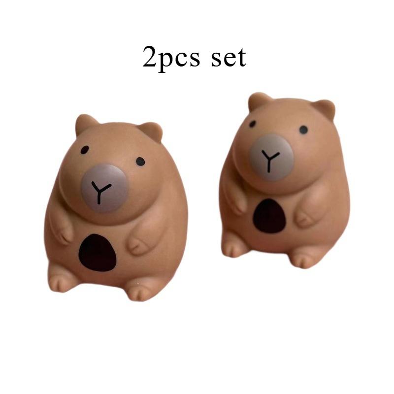 Cute Capibara Squeeze Toys Little Chubby Capybara Slow Rebound Release Squeeze Toy Kapibara Stress-relieving Mini Fidget Toys