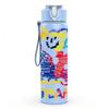 1PC Colorful Bear Team Art 750ml Color Plastic Sports Water Bottle Leakproof Flip Straw Lid Suitable for Sports Office Home Use