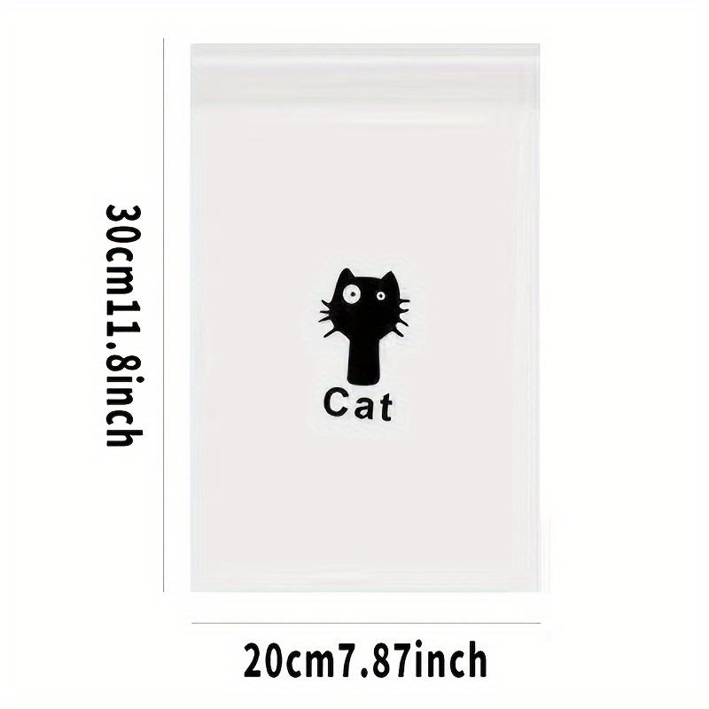 60 Pack Disposable Plastic Trash Bags with Cute Printed Designs Multipurpose Self-Adhesive Garbage Bags for Home, Office, Car, Living Room Outdoor Use