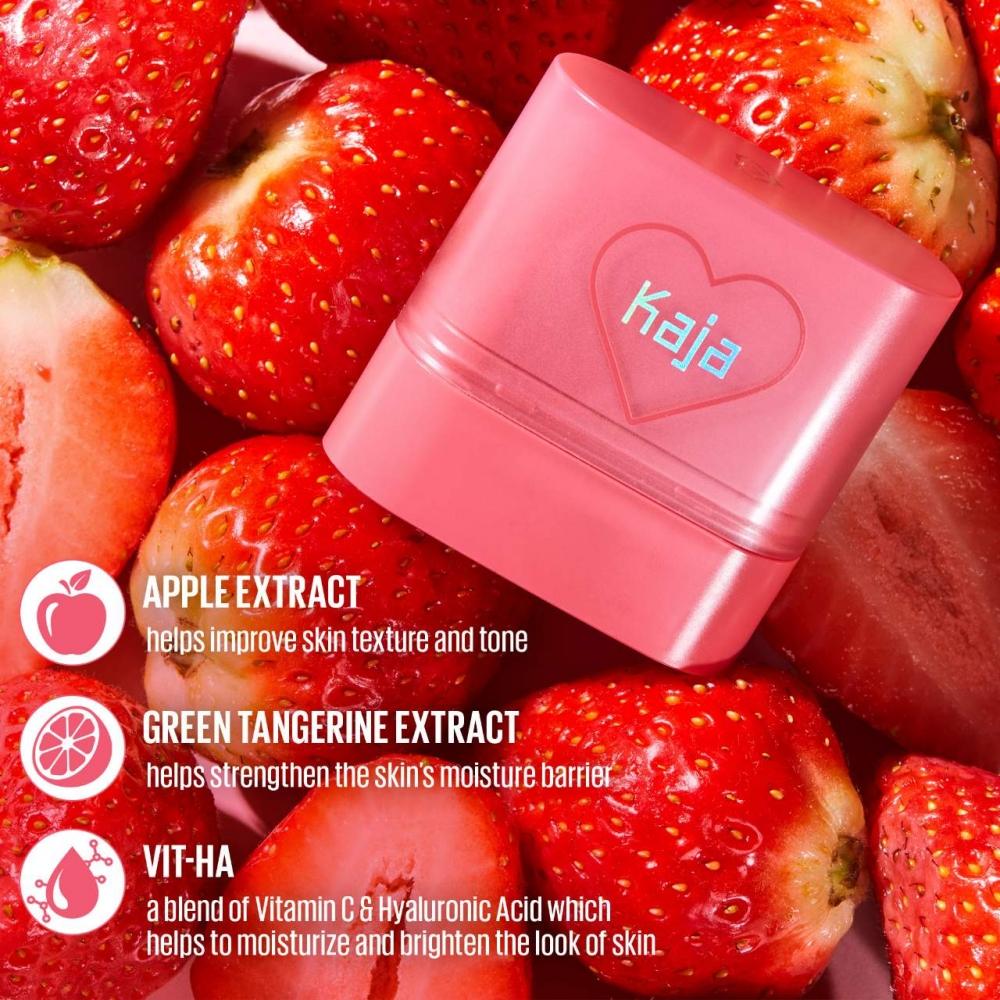 Kaja Dewy Bar Blush   Lip Balm 0.35 Oz   Fillsizesequence 1 Strawberry Sorbet True Pink