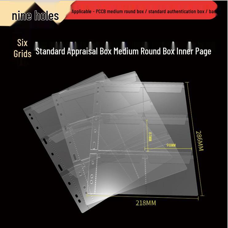 Universal Coin Collection Album with 12 Insertable Loose-Leaf Pages: Includes 9-Hole, 9-Pocket, and 6-Pocket Inner Storage Options