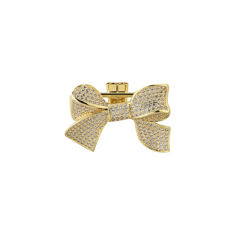Elegant Atmospheric Bow Corsage Temperament Women'S Coat Fixed Pin Accessories High-End Light Luxury Blazer Corsage