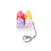 4-Button Bun Shaped Keychain Backpack Charm, No Light Version