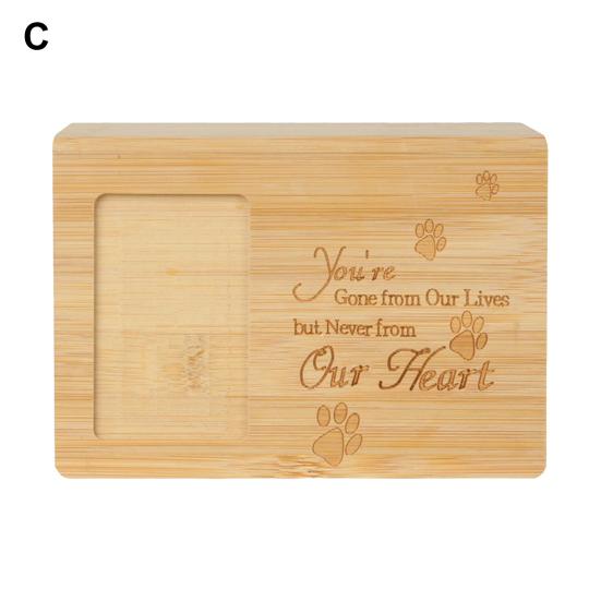 Yousheng Exquisite Pets Urn Memorial Wood Compact Decorative Pets Ashes Box for Home C