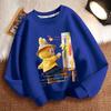 Children's Loose Round-neck Sweatshirt for Spring, Autumn and Winter, Cute Long-sleeved Loose Round-neck Coat for Boys and Girls