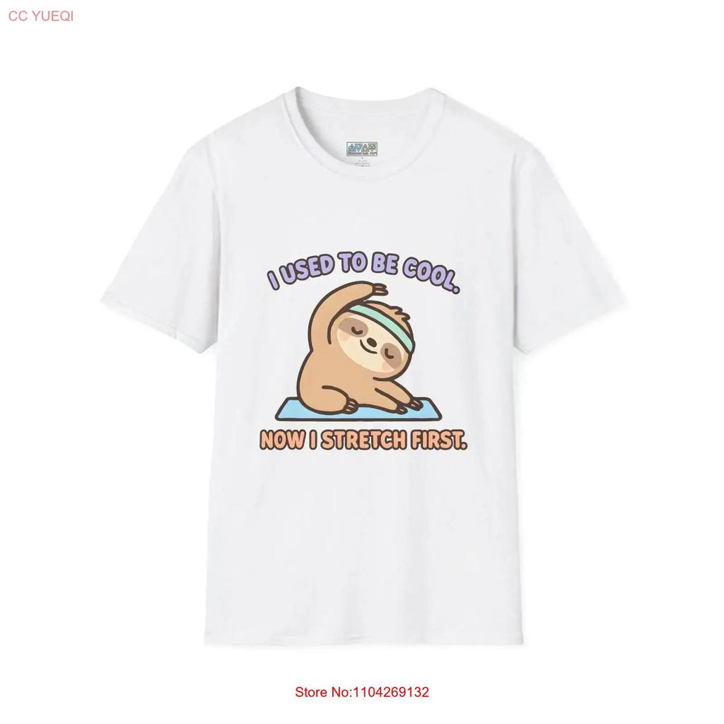 Funny Sloth T Shirt Stretch First Cool Clothes For Fitness Lovers Humorous Workout Vintage Unisex Graphic Comfortable