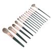 Set 14 Pennelli Trucco Polvere Correttore Fard Ombretti Blush con Verde St