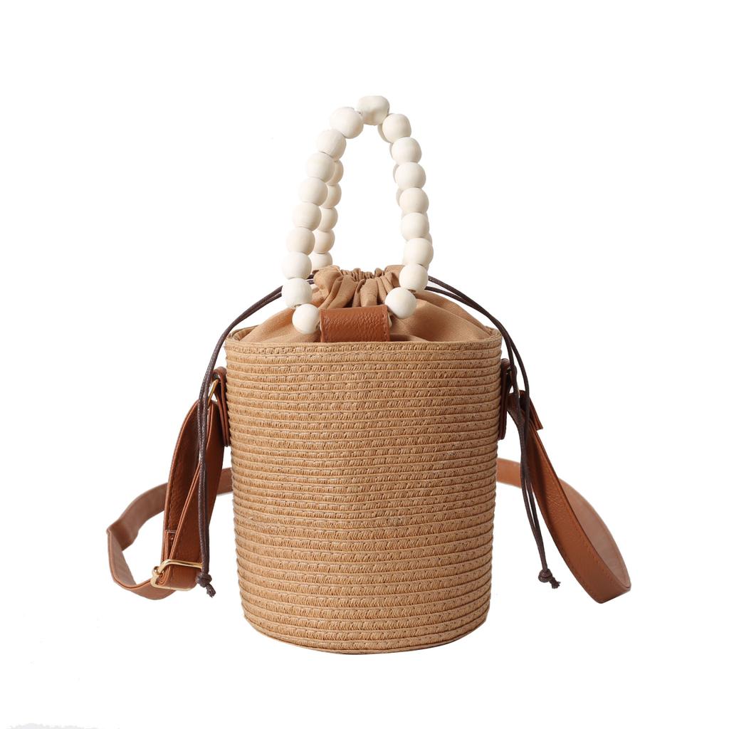 Straw Beading Shoulder and Crossbody Bags for Women Solid Sense of Luxury Grace Handbags Casual Fashion
