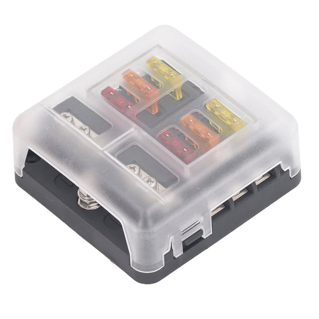6cestný pojistkový blok ATC ATO pojistková skříňka vodotěsná 12V?24V DC s LED indikátorem pro automobil