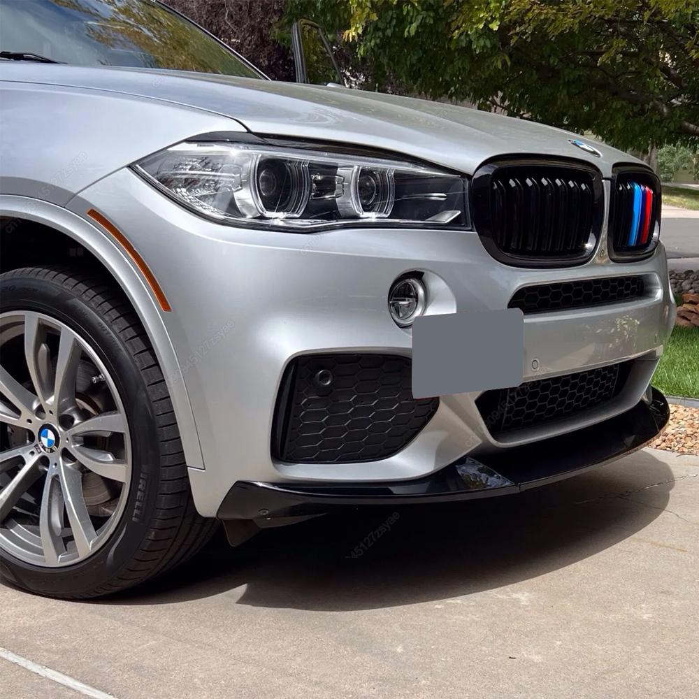 MP Car Front Bumper Lip Spoiler Diffuser Splitter For BMW X5 F15 M-Sport 25d 35i 35d 40e M50i M50d 2014-2018 Bodykits Tuning