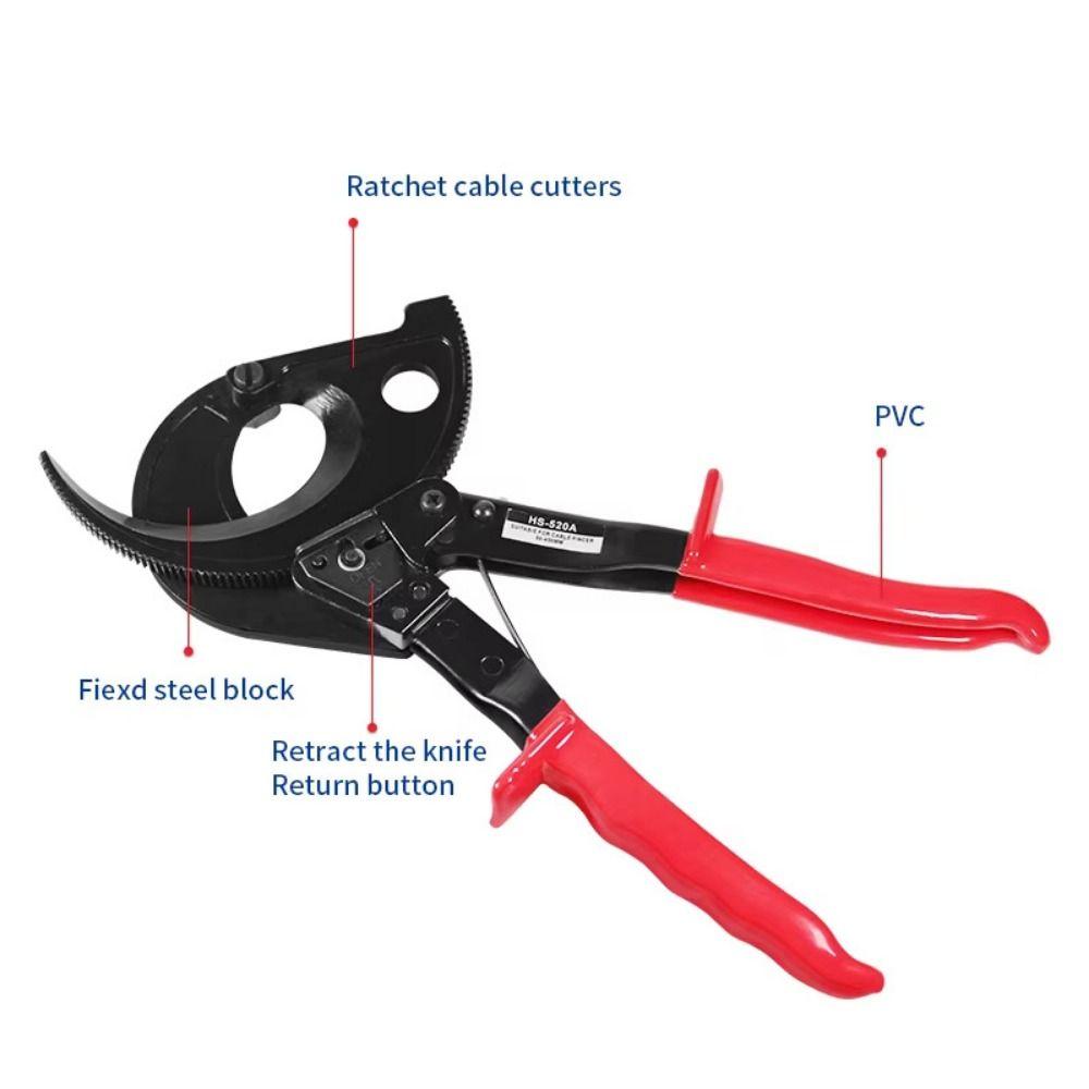 High-carbon Steel Ratchet Cable Cutter Heavy Duty Cable Cutter  Mechanical Electrician