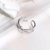 925 Sterling Silver Knotted Minimalist Ring - Cold Aesthetic, Personalized and Fashionable.