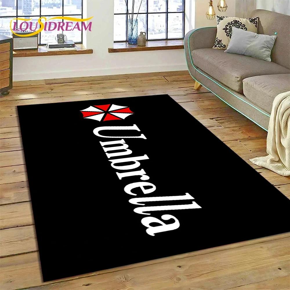 3D Horro Games R-Resident Evil Gamer Carpet Rug for Bedroom Living Room Home Sofa Decoration,Child Game Large Decor Floor Mat