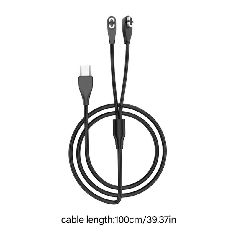 USB/Type C 4Pin Magnetic Charging Cable For S710 AS800 Bone Sound Conduction Sports Earphone Lightweight Portable