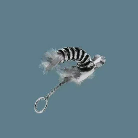 Thai Silver Rooster Pendant: Unisex Ethnic Style Necklace with Pure Silver Chicken Charm