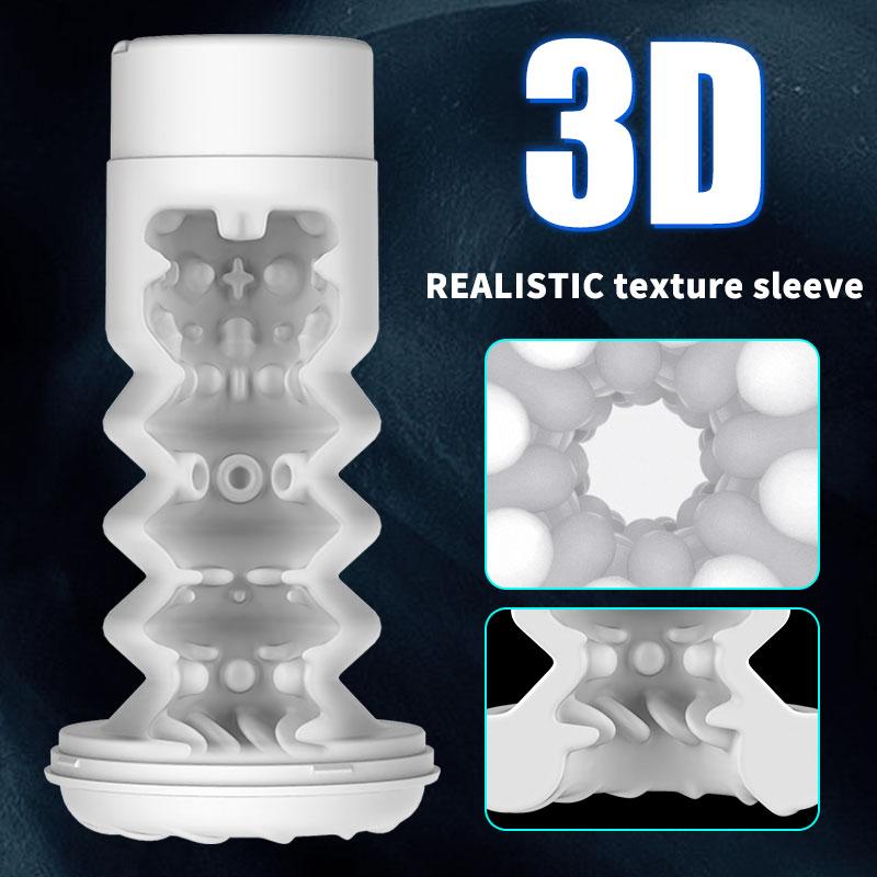Super Motor Mech Warrior Male Masturbation Cup 5D Channel 7 Modes Telescopic Vibration Interactive Voice Penis Sucking Smart Cup Adult Male Orgasm Toy