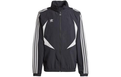 adidas Originals Colorblock Three-Stripe Zip-Up Collar Cropped Jacket JF8736 S