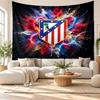 Atletico Madrid Wall Tapestry, Soft Fabric Wall Hanging, Decorative Backdrop For Bedroom Home Wall Art