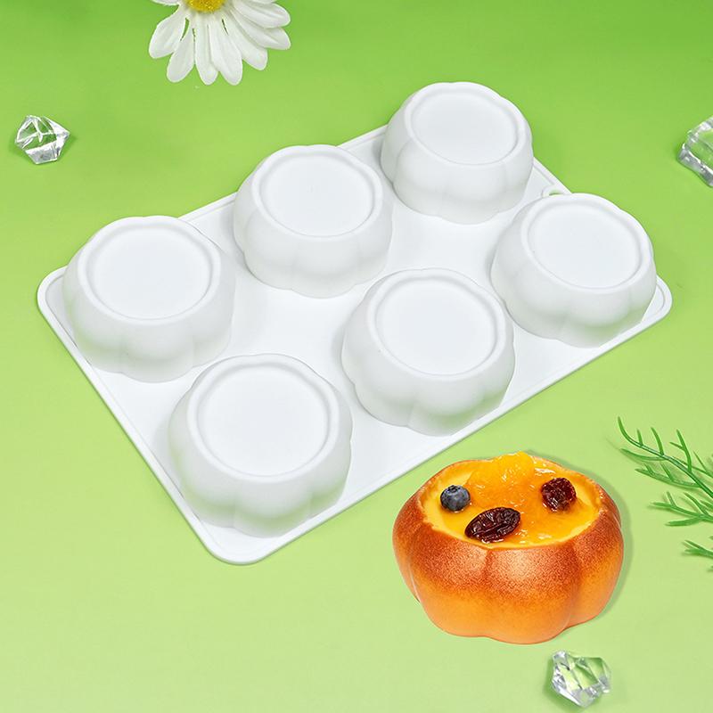 6-Cavity Flower-Shaped Silicone Cake Molds French Mousse Cake Molds Home Baking Tools Kitchen Styling And Baking Supplies