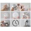 1Pc Stainless Steel Suction Cup Hooks For Shower Bathroom Hanging Towels Robe Loofah Hook For Glass Shower Doors Tile Mirrors