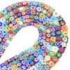 Thousand Flower Lampwork Beads Colored Square Spacer Loose Beads Glass Beads For Jewelry Making DIY Crafts Bracelet Findings