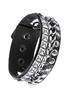 1Pc/4pcs Fashion Multi-layer Wide Leather Bracelet Punk Domineering Rivet Five-pointed Star Wrist Strap Personalized Bracelet