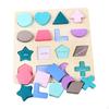 Montessori Blocks Puzzle Wooden Chunky Puzzles Board Preschool Learning for Girls and Boys