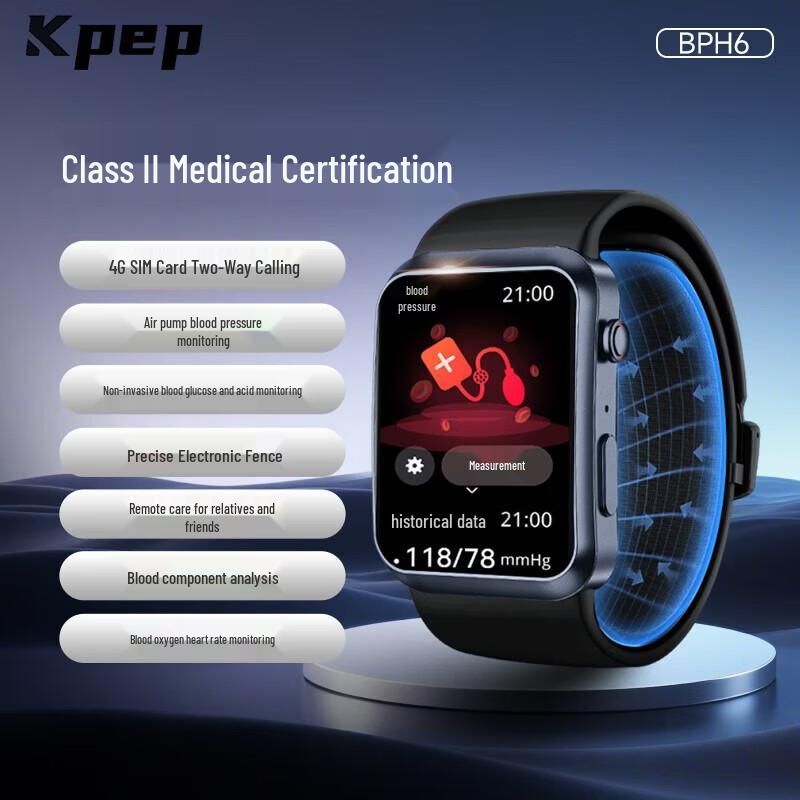 KPEP 4G Smart Health Watch with Advanced Medical Monitoring (CN version)