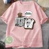 Getoastetes Brot T-Shirt Sommer Trainingsanzug Herren Rundhals Pullover Kurzarm Oberteil Harajuku Baumwolle Sweatshirt Lässige Streetwear